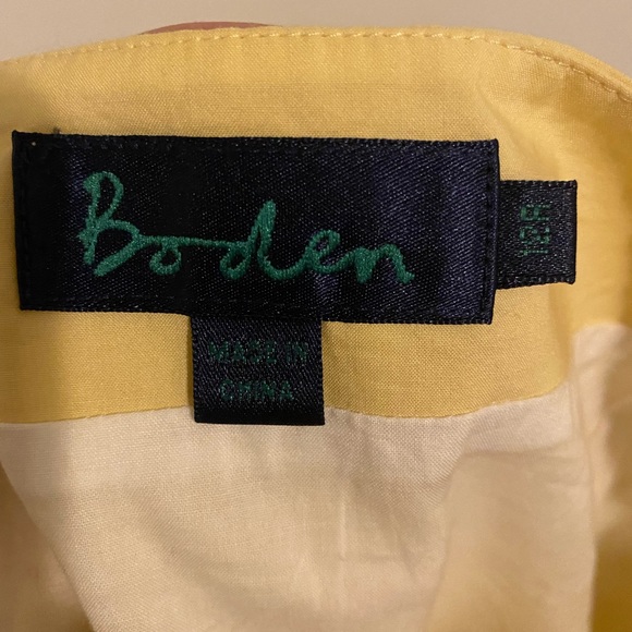 Boden yellow appliquéd skirt 12R, good used condition - Picture 2 of 6